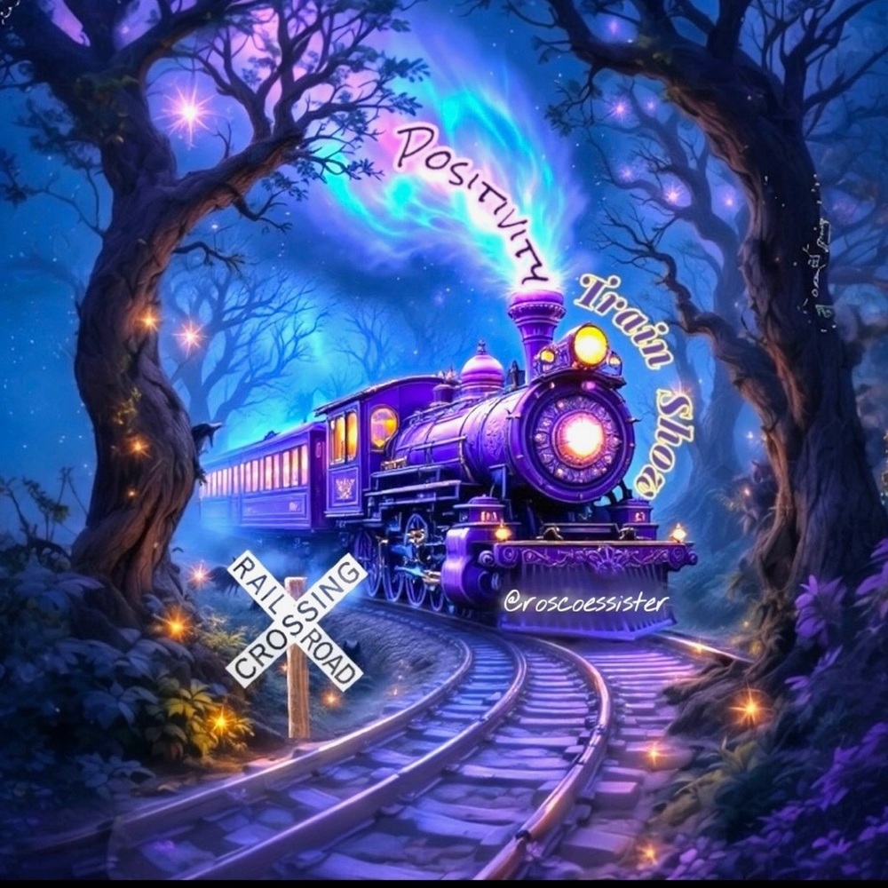 Vibrant Positivity Train Art Print